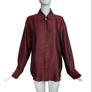 GUCCI by TOM FORD 1998 Vintage Burgundy Red Shirt